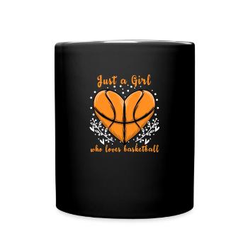 Sports Juste une fille qui aime le basket-ball - Mug uni - noir - Devant