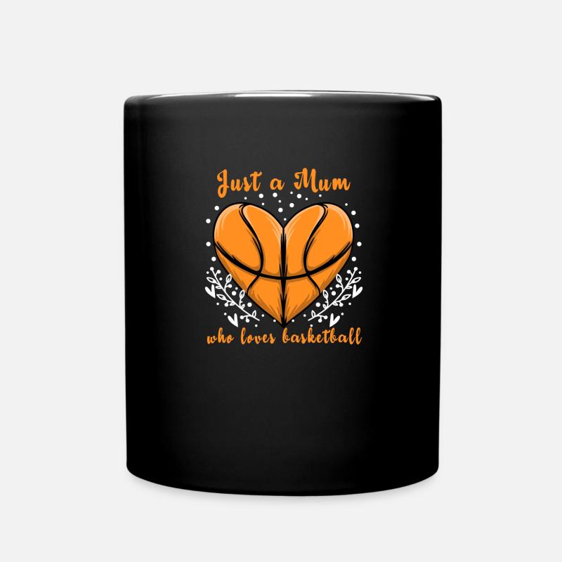 Sport Nur eine Mutter, die Basketball liebt - Tasse einfarbig - Schwarz