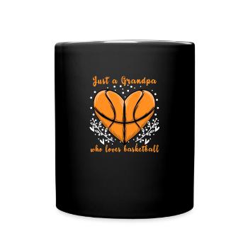 Juste un grand-père qui aime le basket-ball - Mug uni - noir - Devant