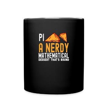 Pi Nerdy Mathematical Dessert Baking - Mug uni - noir - Devant
