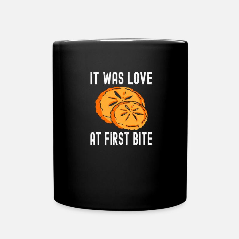 Es war Liebe auf den ersten Biss Backen - Tasse einfarbig - Schwarz