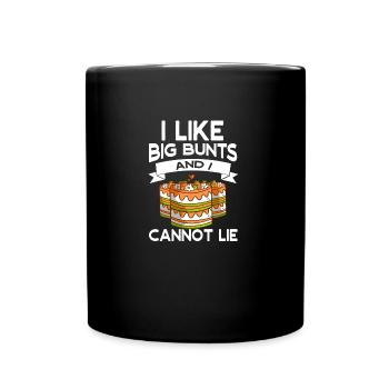 Patissier Big Bunts Cannot Lie Baking - Full Colour Mug - black - Front