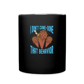 I Done-done Behavior Frosty Cream - Tasse einfarbig - Schwarz - Vorne