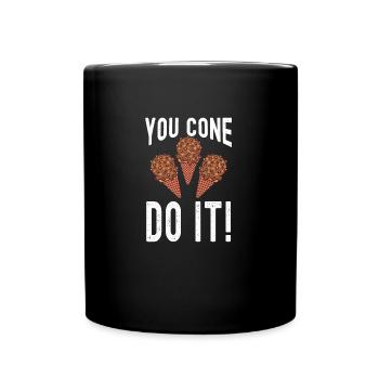 You Cone Do It Scoop Sundae Sweet Cream - Full Colour Mug - black - Front