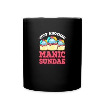Gelato Just Another Manic Sundae Cream - Full Colour Mug - black - Front