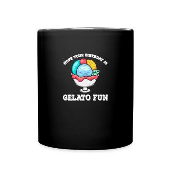 Sundae Favorite Day Of Week Gelato Cream - Full Colour Mug - black - Front
