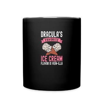 Dracula's Favorite Vein-illa Cream - Full Colour Mug - black - Front