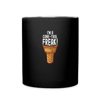 Sundae I'm A Cone-trol Freak Gelato - Full Colour Mug - black - Front