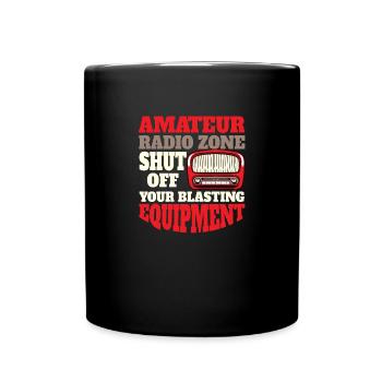 Radio Éteignez votre radio amateur - Mug uni - noir - Devant