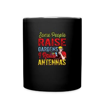Amateurfunk I Antennen aufstellen Amateurfunk - Tasse einfarbig - Schwarz - Vorne
