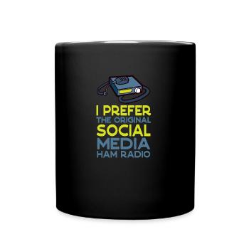 Amateur Original Social Media Amateurfunk - Tasse einfarbig - Schwarz - Vorne