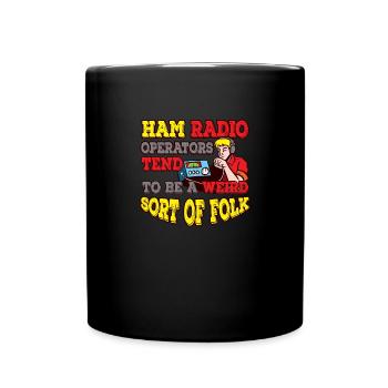 Amateur Seltsame Art von Folk Amateur Amateurfunk - Tasse einfarbig - Schwarz - Vorne