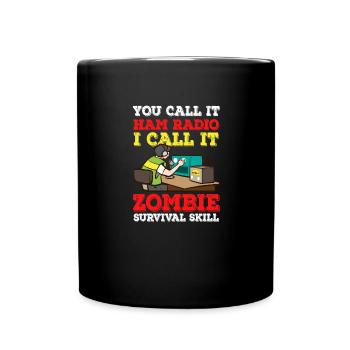 Amateur Zombie Survival Skill Ham Radio - Mug uni - noir - Devant