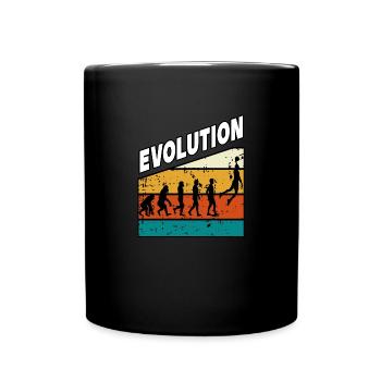 Baller Player Hoops Evolution Basketball - Full Colour Mug - black - Front