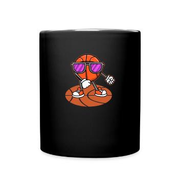 Basket Sports Baller Dabbing Basketball - Full Colour Mug - black - Front