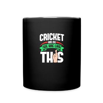 Cricket Me Are Like - Tasse einfarbig - Schwarz - Vorne