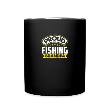 Sports Papy Pêche Papi - Mug uni - noir - Devant