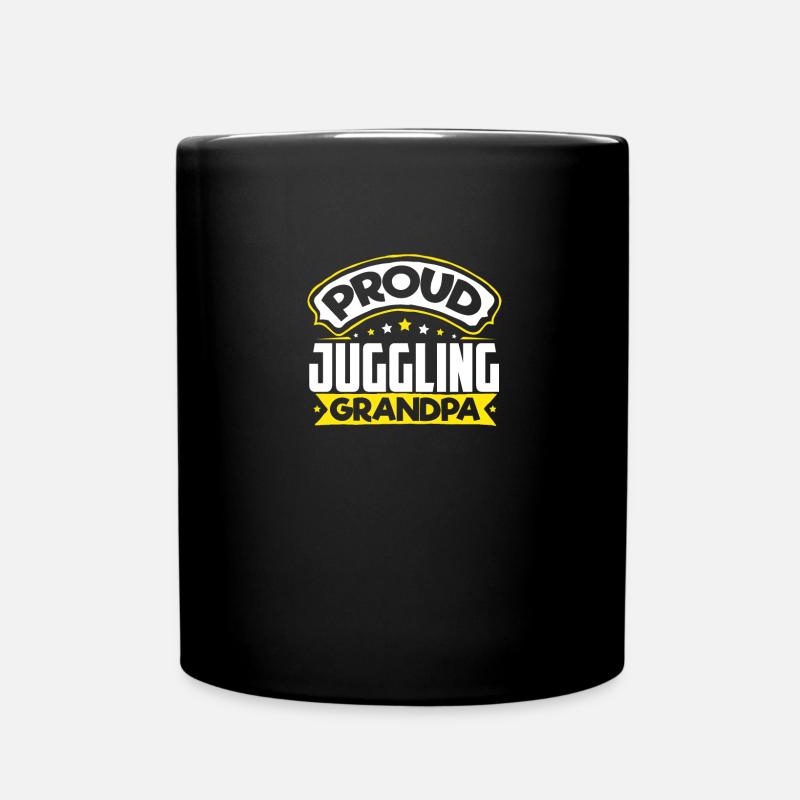 Papy sportif Papy jongleur - Mug uni - noir
