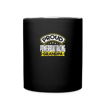 Sports Grandpa Powerboat Racing Grandpa - Full Colour Mug - black - Front