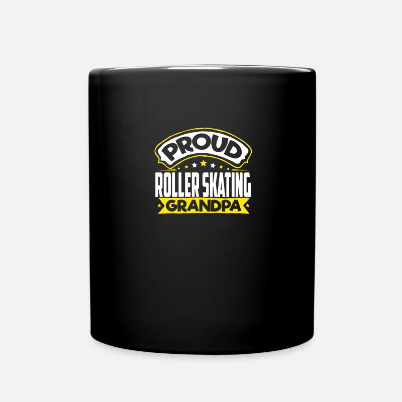 Sport Opa Rollschuh Opa - Tasse einfarbig - Schwarz