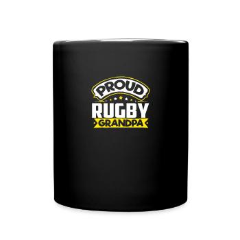 Sports Grandpa Rugby Grandpa - Full Colour Mug - black - Front