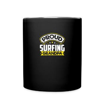 Sport Opa Surfen Opa - Tasse einfarbig - Schwarz - Vorne