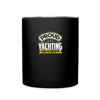 Sport Opa Yachting Opa - Tasse einfarbig - Schwarz - Vorne