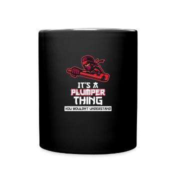 Clé que vous ne comprendriez pas plombier - Mug uni - noir - Devant