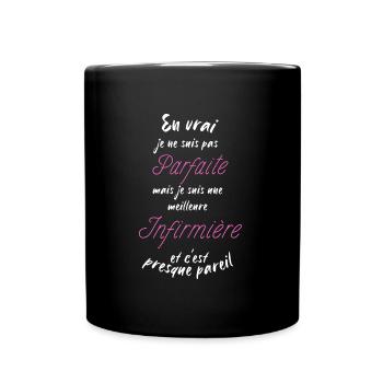 je suis la meilleure infirmière - Mug uni - noir - Devant