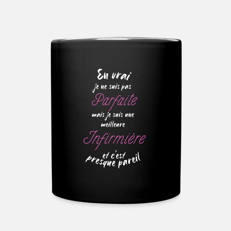 Ich bin die beste Krankenschwester - Tasse einfarbig - Schwarz
