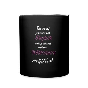 je suis la meilleure Vétérinaire - Mug uni - noir - Devant