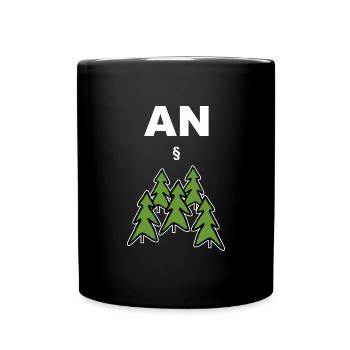 Humor - Anwalt An Wald Bäume Paragraph - Tasse einfarbig - Schwarz - Vorne