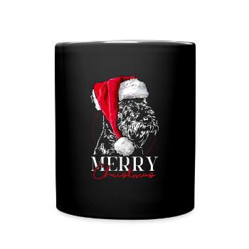 Santa AIREDALE TERRIER Merry Christmas Wilsigns - Mug uni - noir - Devant