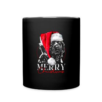 Santa LEONBERGER Merry Christmas Chiens Wilsigns - Mug uni - noir - Devant
