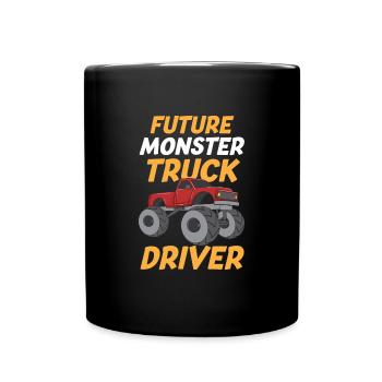 Future Monster Truck Driver - Full Colour Mug - black - Front