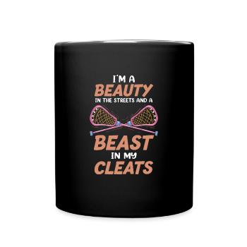 Drôle de lacrosse Beauty Lacrosse Player - Mug uni - noir - Devant