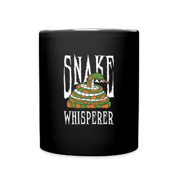 Snake Whisperer Funny Snake Reptile Owner - Tasse einfarbig - Schwarz - Vorne