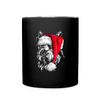 Santa BERGER PICARD Chiens de Noël Wilsigns - Mug uni - noir - Devant