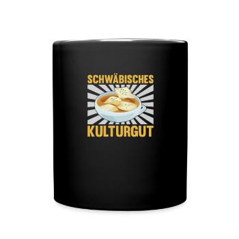 SCHWÄBISCHES KULTURGUT - Tasse einfarbig - Schwarz - Vorne