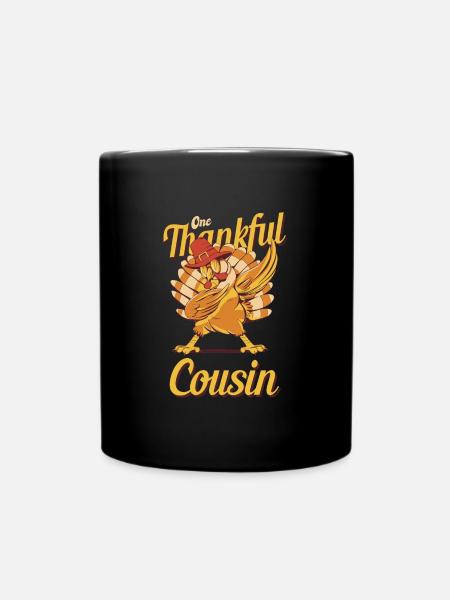 Thanksgiving Un cousin reconnaissant Cousin Cousin - Mug uni - noir