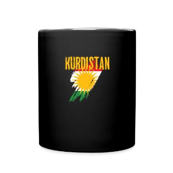 Kurdistan Kurdish Flag 2023 - Full Colour Mug - black - Front