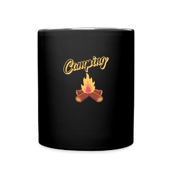 Camping - Mug uni - noir - Devant
