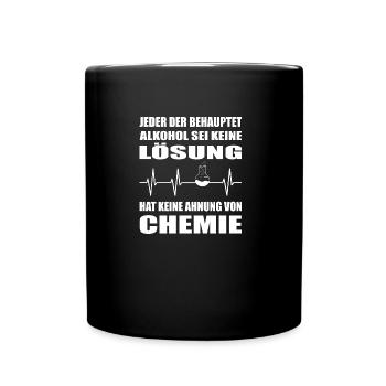 Chemie - Tasse einfarbig - Schwarz - Vorne