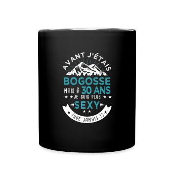 30 ans anniversaire homme pour amoureux - Mug uni - noir - Devant