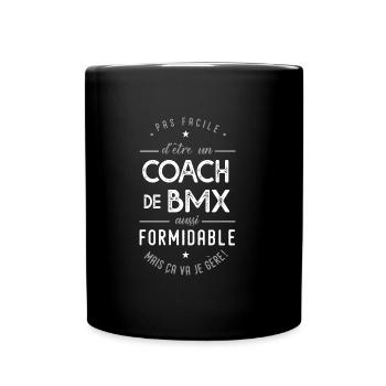 coach BMX formidable cadeau sport vélo - Mug uni - noir - Devant