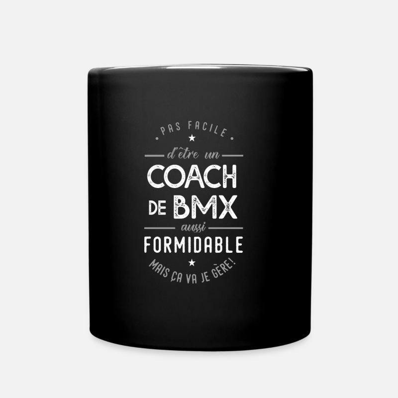 coach BMX formidable cadeau sport vélo - Mug uni - noir