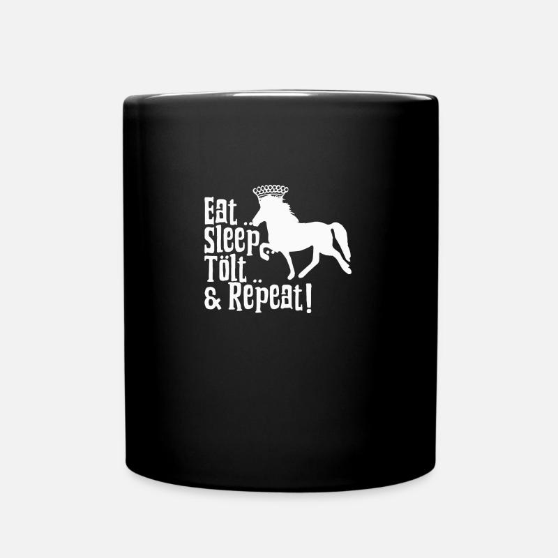 Icelandic Horse: Islandpferd Pferd Pony Merch - Tasse einfarbig - Schwarz
