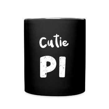 Cutie Pi - Math - Tasse einfarbig - Schwarz - Vorne