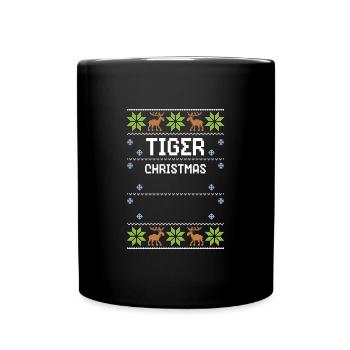 Noël du tigre - Noël moche - Mug uni - noir - Devant