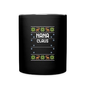 Nana Claus - Noël moche - Mug uni - noir - Devant